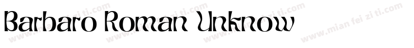 Barbaro Roman Unknow字体转换